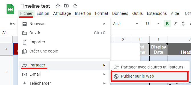 Publish to Web